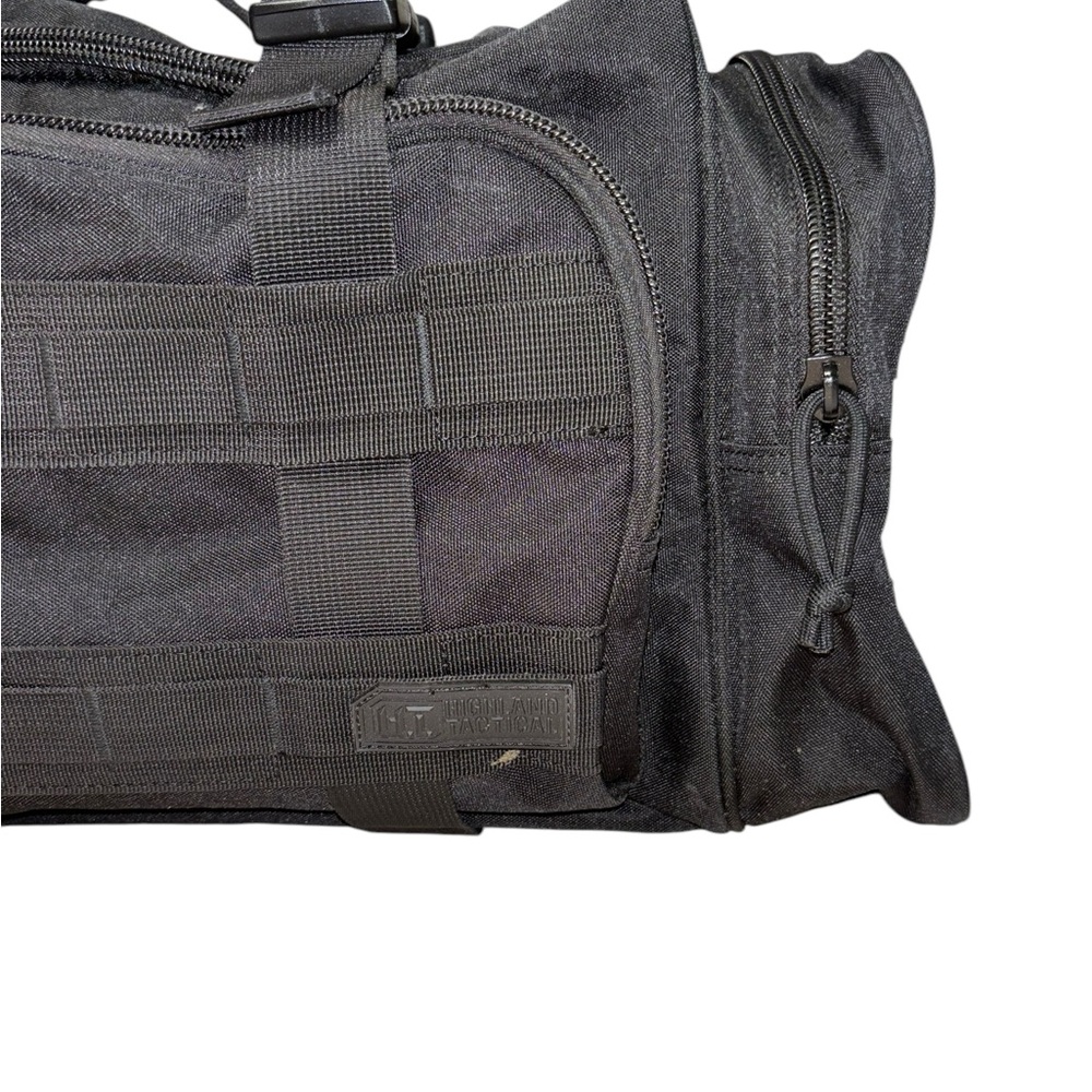 Highland Tactical Winchester Duffle Molle Webbing Squad Military Bag Black - Picture 2 of 10